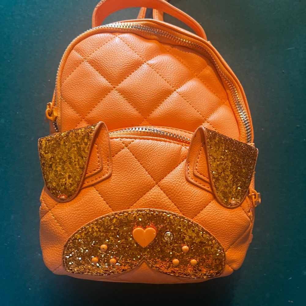 Betsey Johnson doggie backpack life of a doggirl π§‘